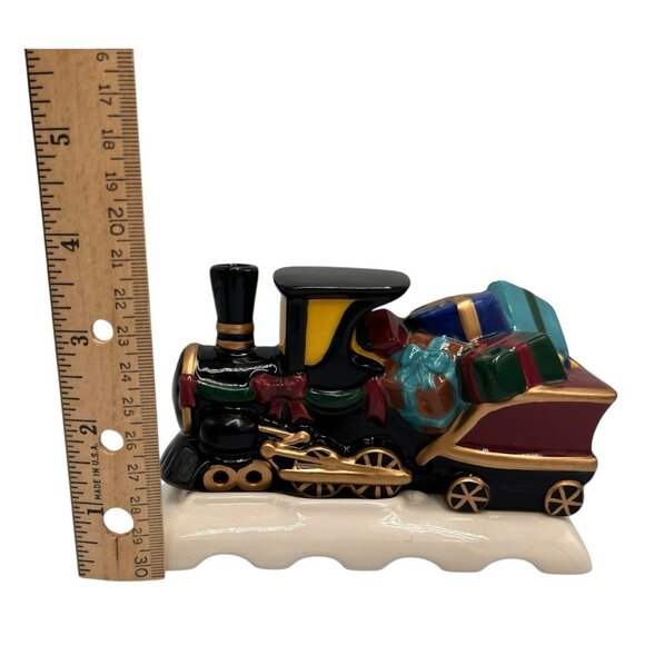 Vtg 90s Claire Burke Belae Brands Ceramic Christmas Train Incense Burner 1999 - Picture 13 of 16
